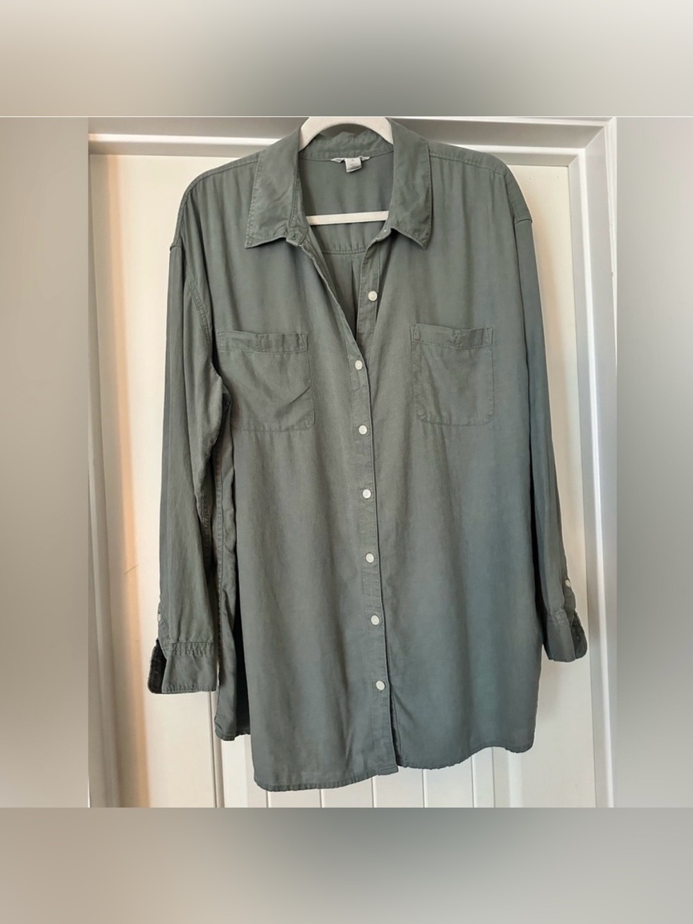 Caslon Green Button Down Women’s Shirt XL